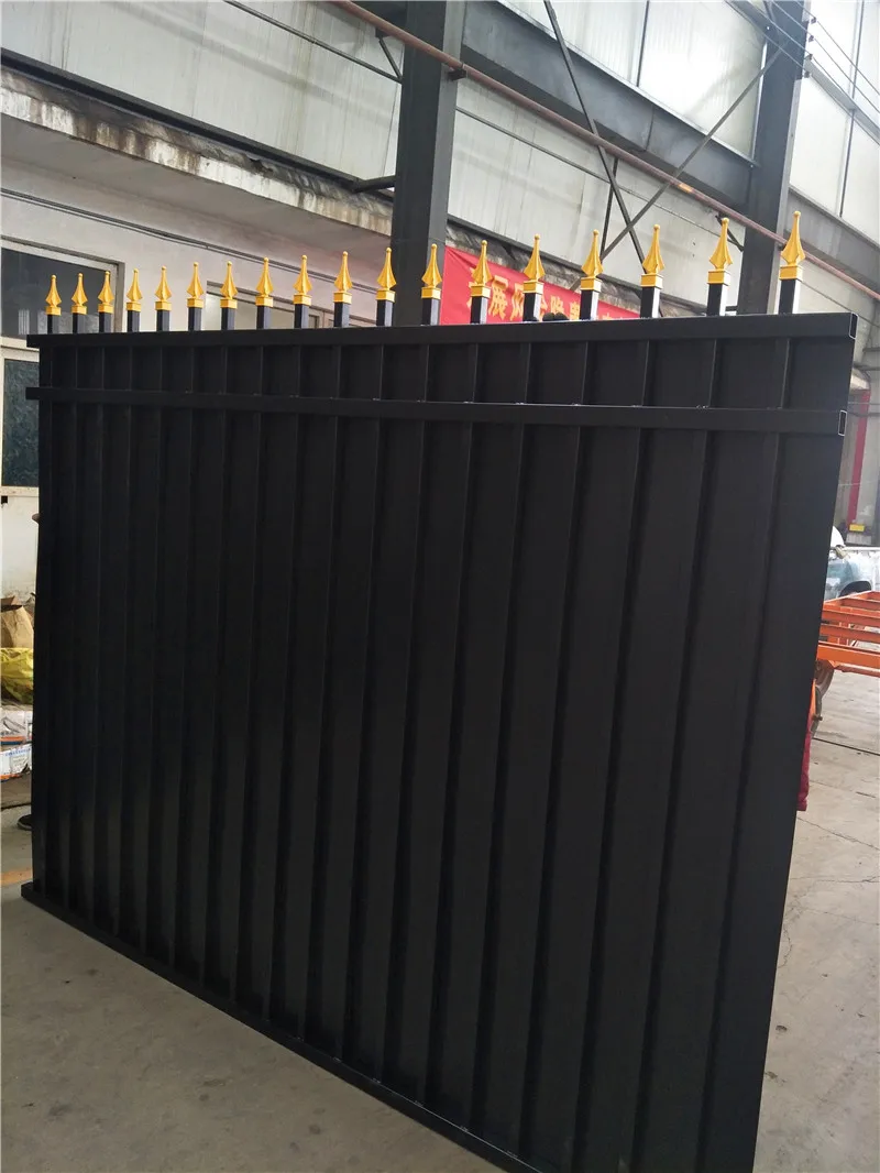 Black privacy fence ...jpg