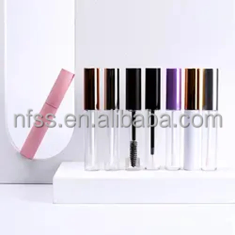 Custom Mousse Matte Empty Silikon Mascara Wand Canned Lash Glue Bottles Lash Spoolies Bottle Lip Scrub Mud Container With Label