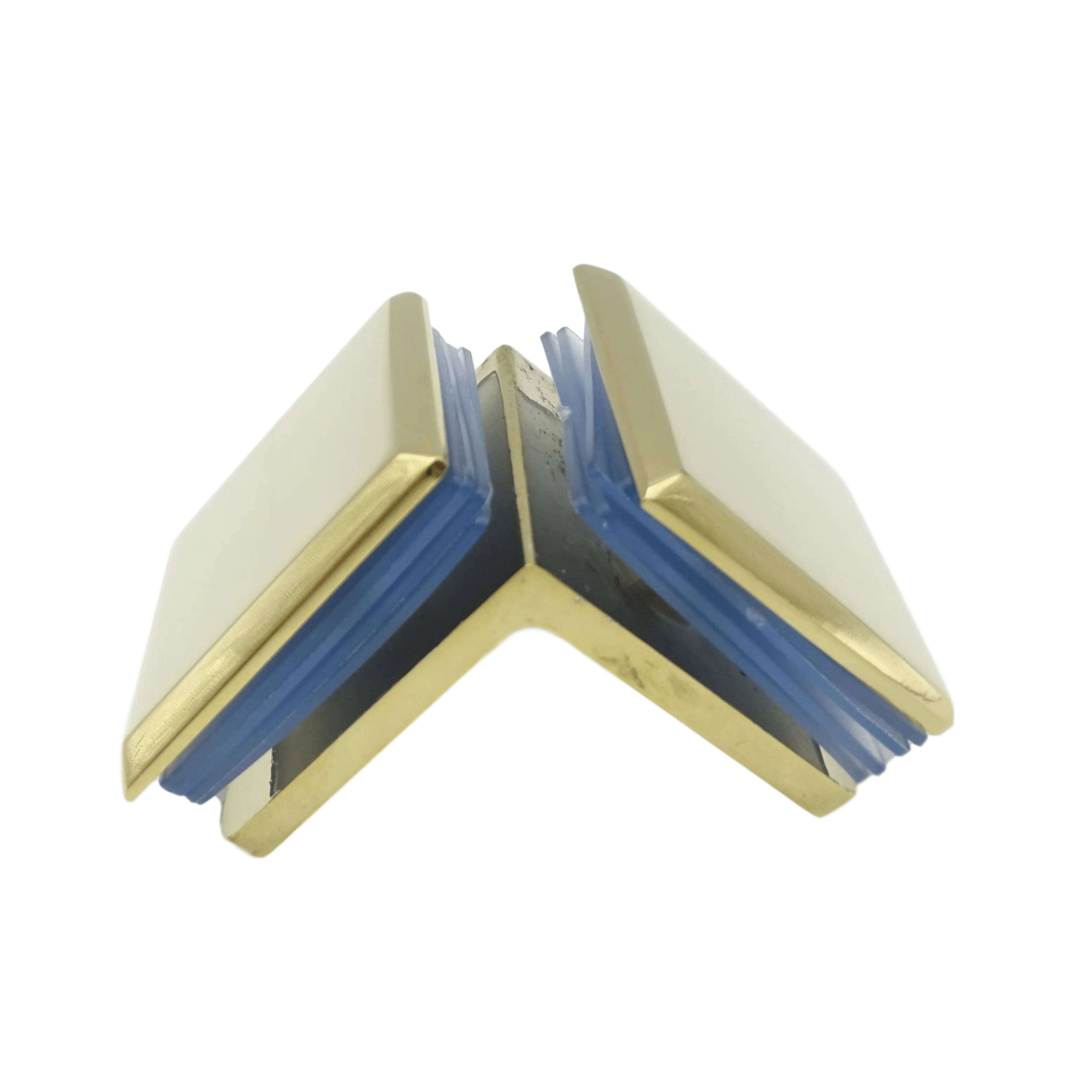 Kensharp PVD Zinc Alloy Door Hardware Fitting Glass To Glass Clamp Shower Screen Glass Hinge