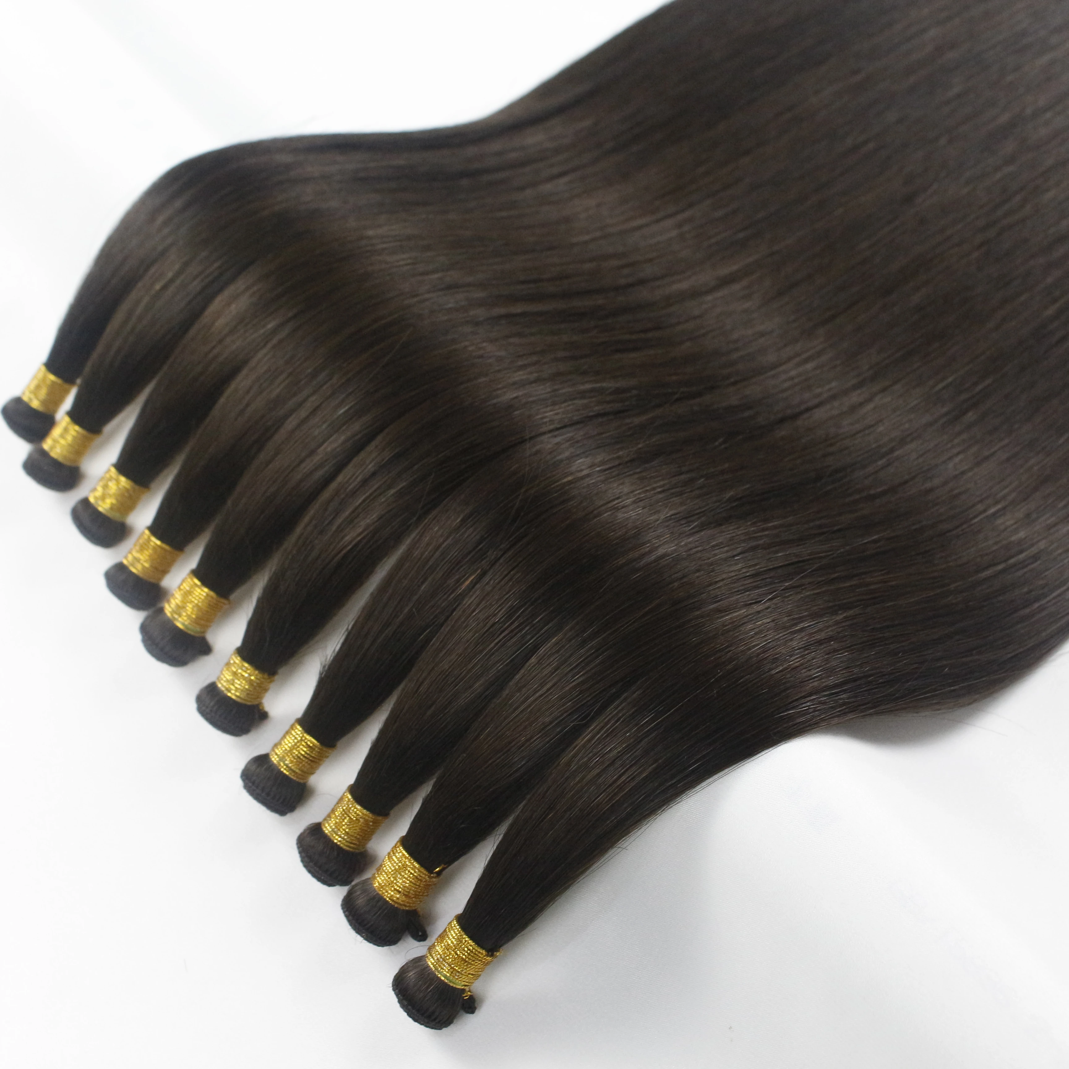 Competitive Price Double Drawn Full Cuticle Solid Color Mixed Color Human Hair Hand Tied Weft Hair Extensions