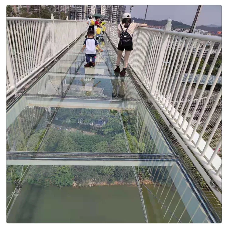 Building glass laminated glass panels floor prices of structural tempered laminated glass  floor walkway
