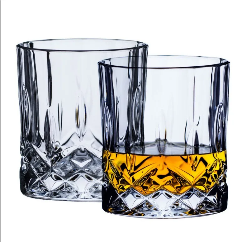 Machine made whiskey glasses lead free whiskey glass crystal for sale