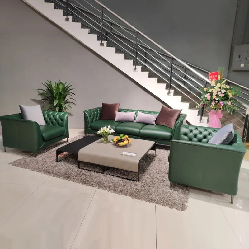 German Home Furniture Modern Luxury Leather Sofa For Living Room