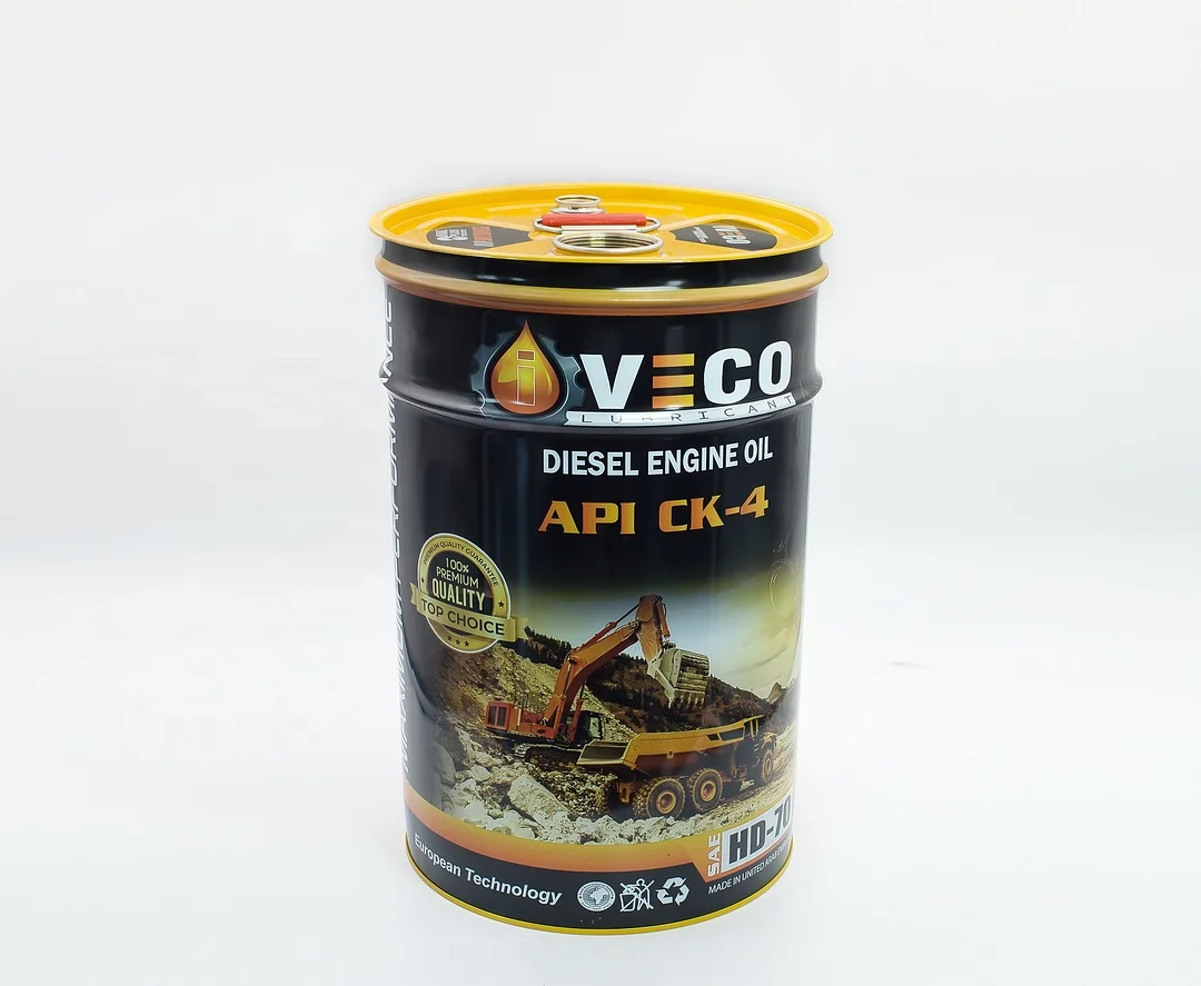 25 liter lubricant oil metal steel drum solvent packing tin bucket with tightness lid