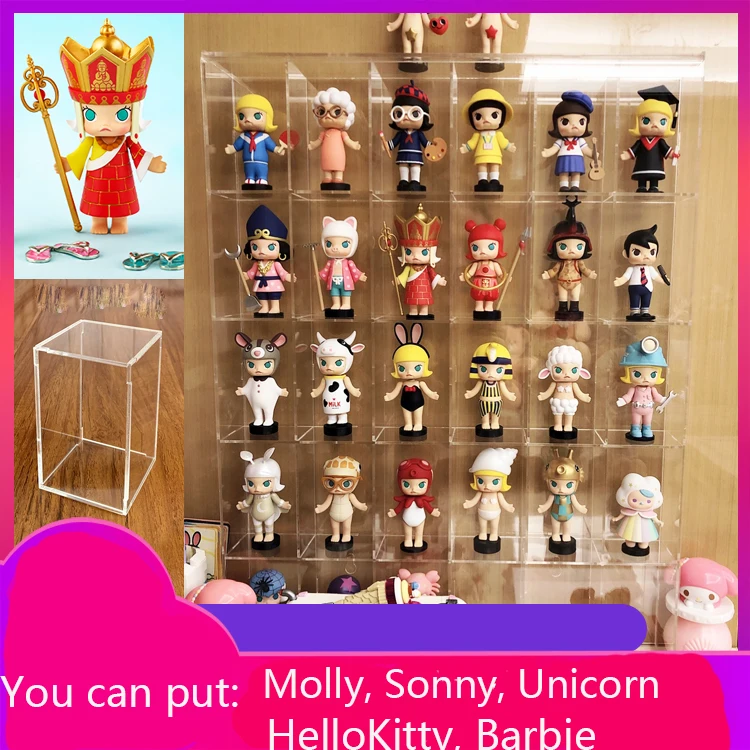 
Plexiglass Multi-layer Acrylic Display and Storage Case for Doll Molly Unicorn 