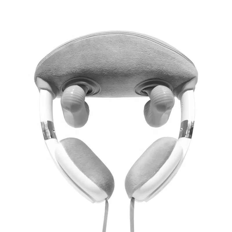 Hot Selling Electric High Quality Smart headphone-shape Neck Massager Pain Relief With Heat Deep Kneading Neck Massage Device