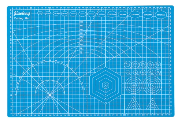 Cutting plate cutting paper double-sided cutting scale paper-cutting art engraving plate 22x30cm A4