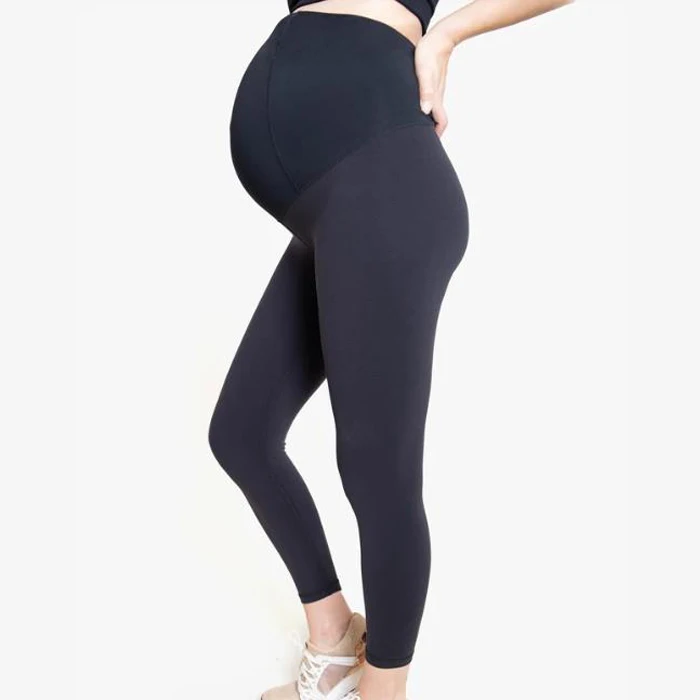 
High Waisted Fitness Women Maternity Pants Belly Support Pregnance Soft Yoga Pant Compression Exercise Tights 