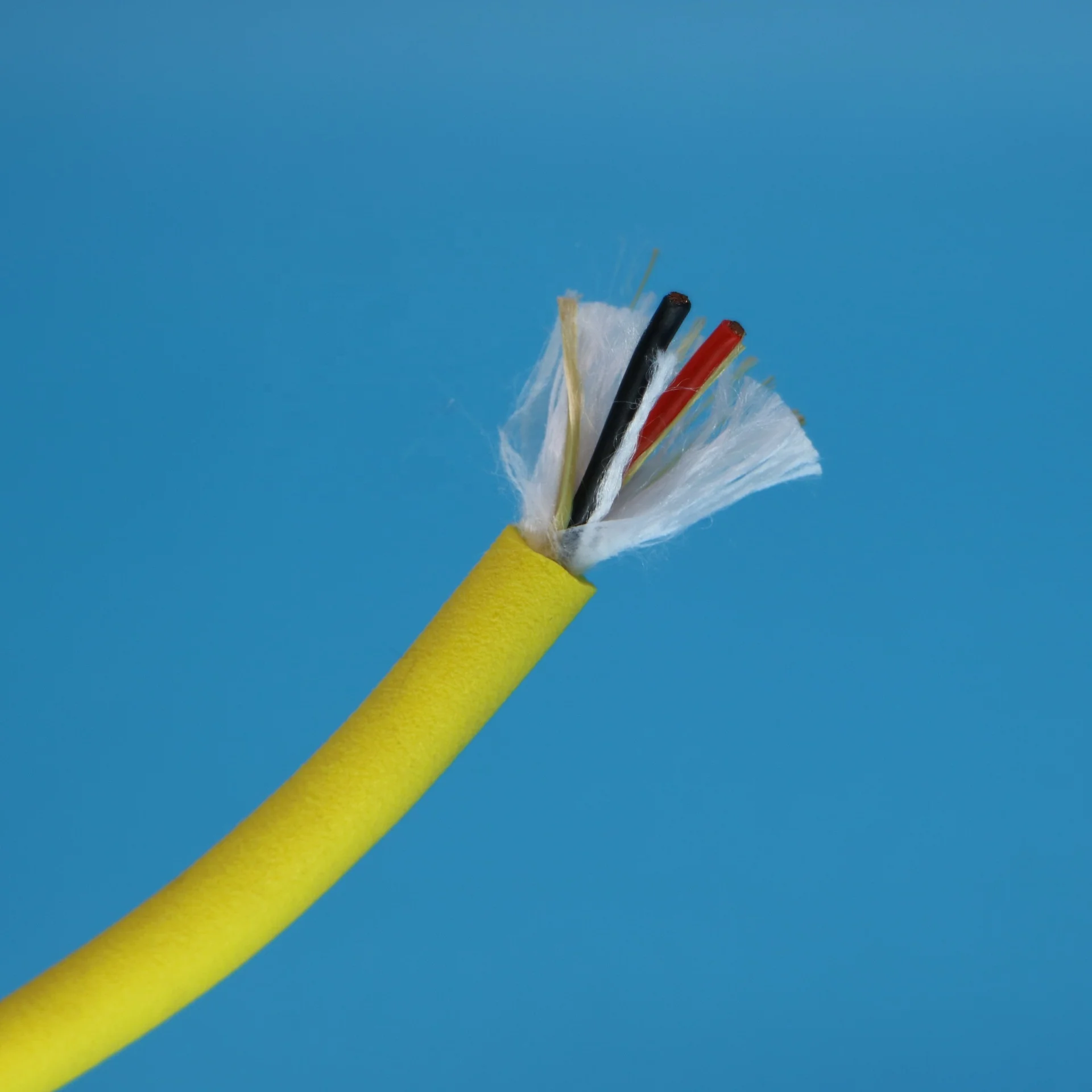 Two core floating cable fathom rov tether with kevlar