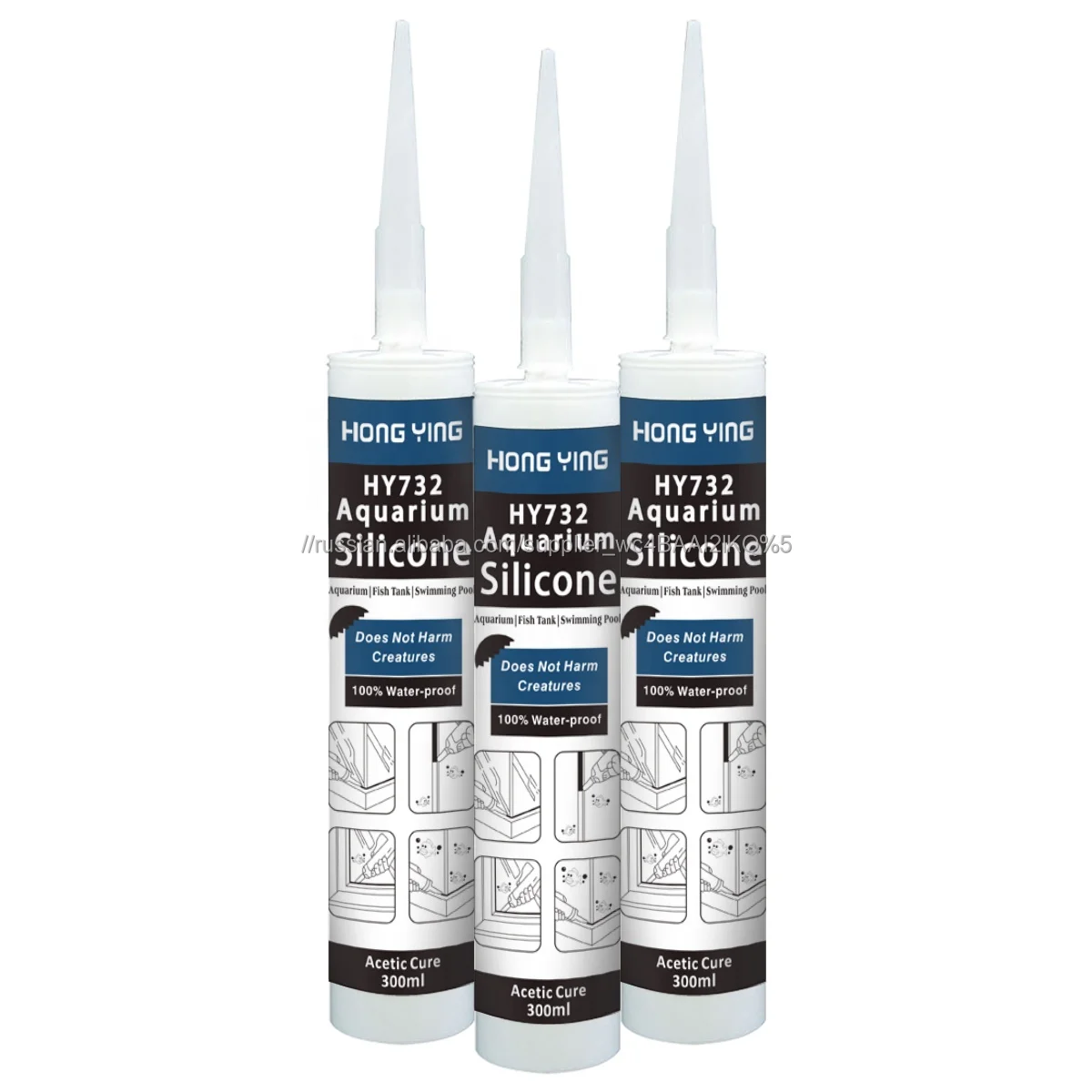 GP Acetoxy Cure High Temperature Oxime Repair Glue with 280ml Tube Brown Silicone Sealant for Wholesale