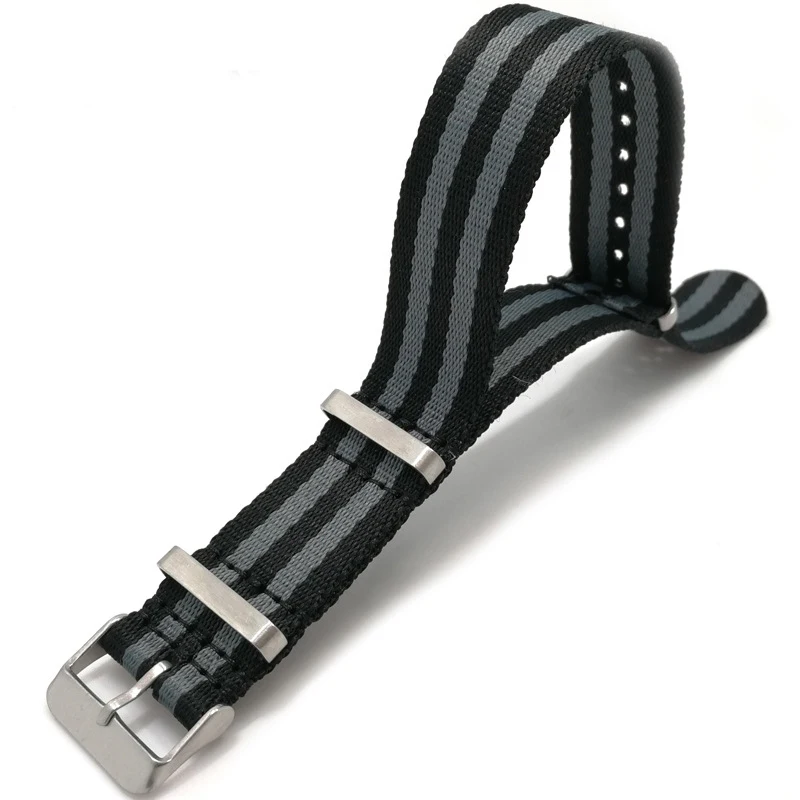canvas fabric nylon stripped watch straps