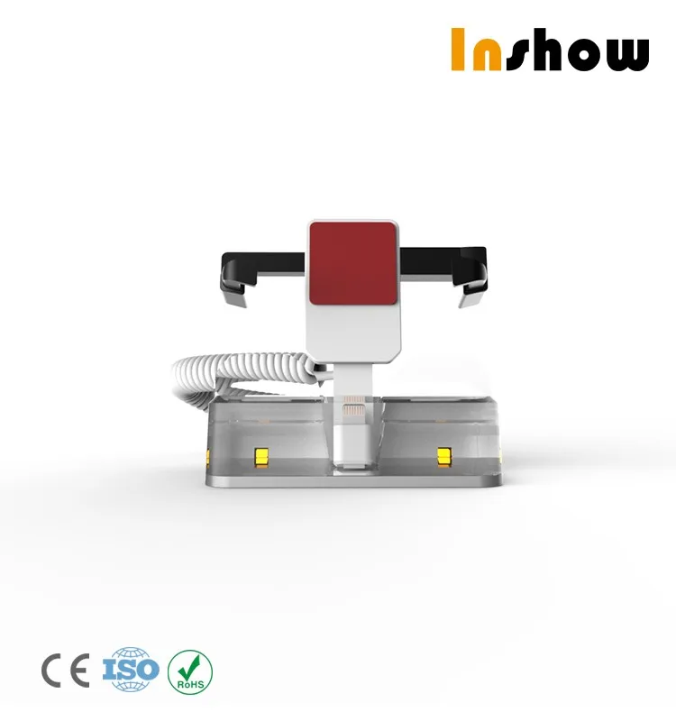 INSHOW A114 phone lock retail Countertop retail security cable lock alarm for cell phone