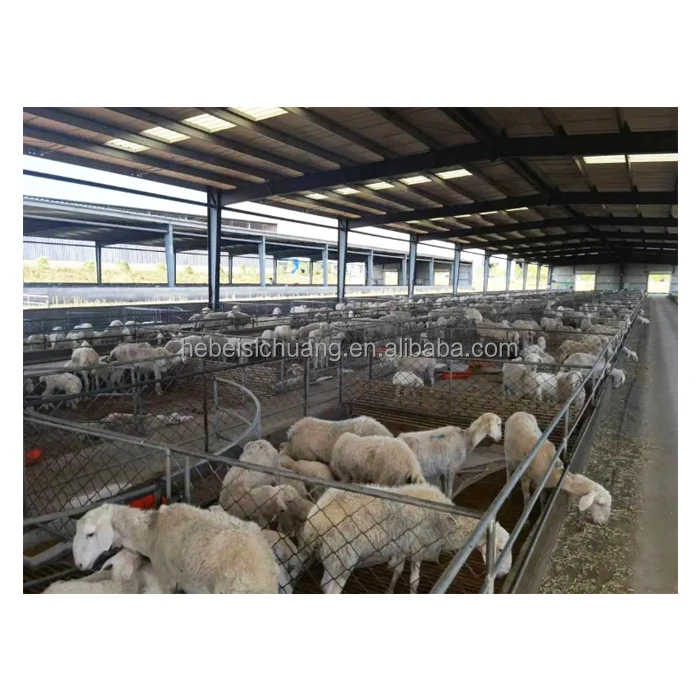 Prefab Customized Low Cost Cowshed Prefabricated Goat House Farm Sheds Sheep Shed