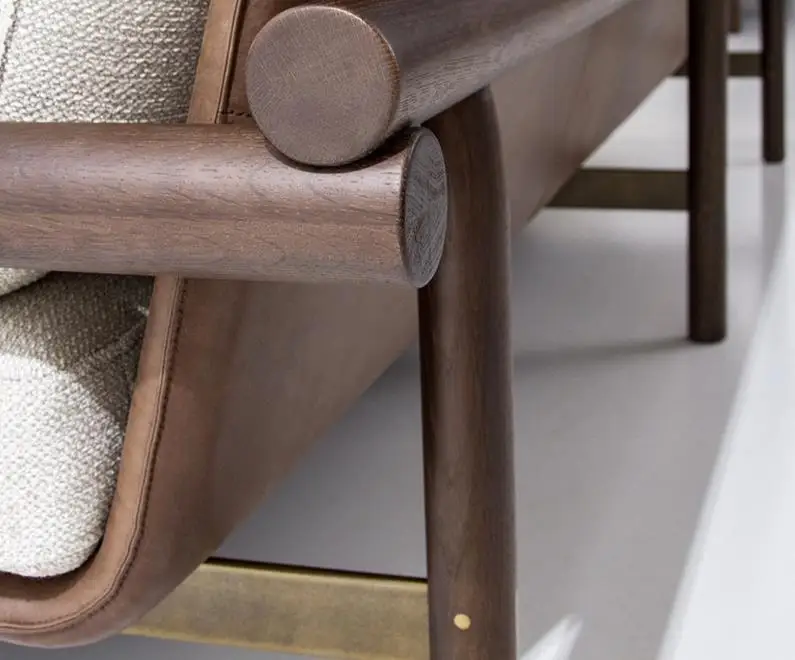 AJJ-MD017 Chinese classic solid wood sofa Home Inn Villa hotel full set of custom furniture