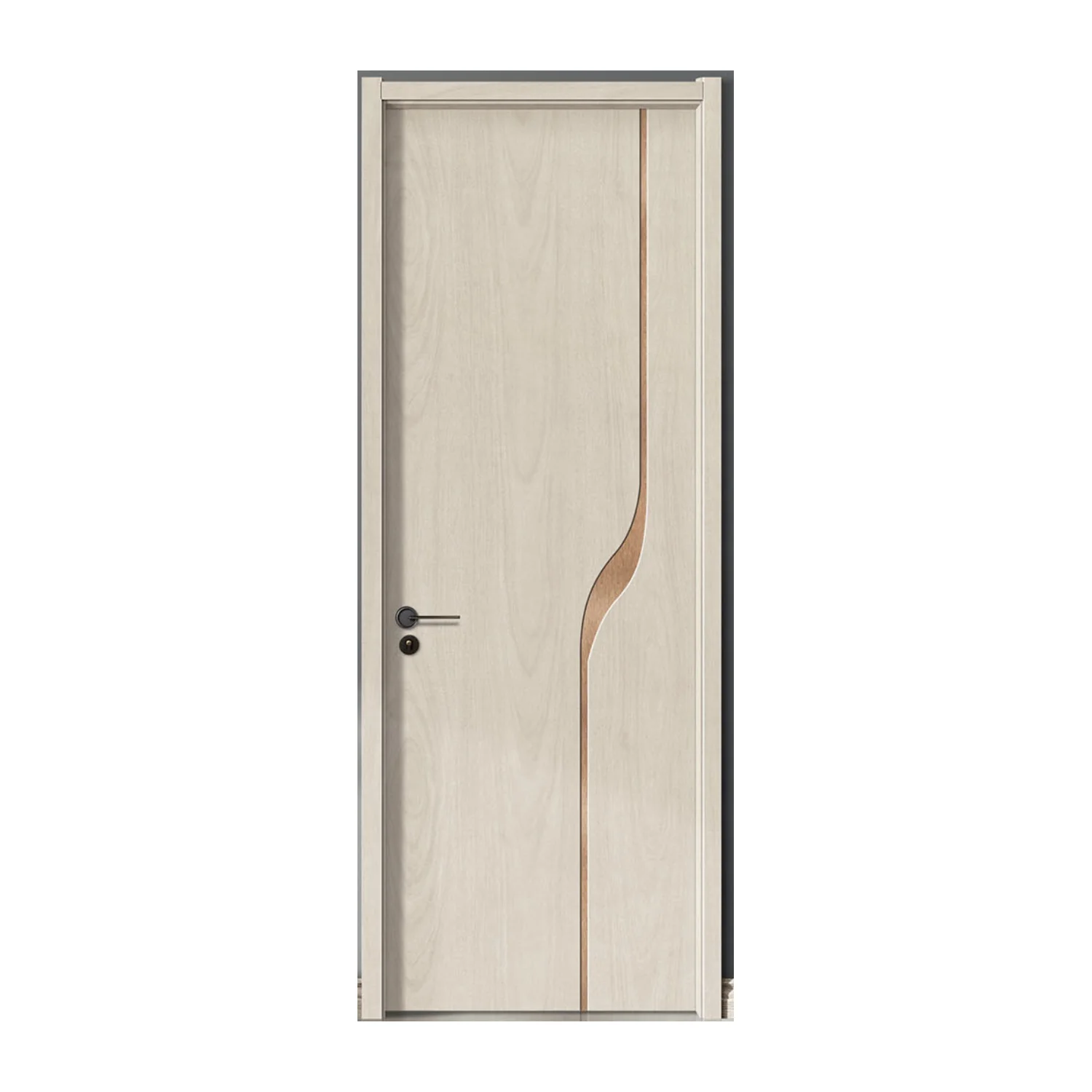China Supplier Main Entrance Door Exterior Wooden Laminated Door Design Sunmica for Villa Residential Apartment
