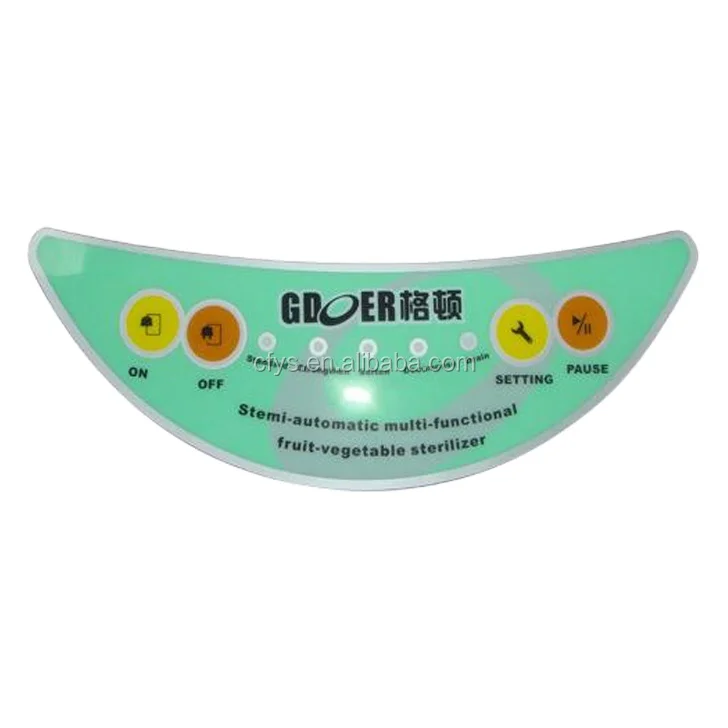 Sticker / Graphic Overlay Key Membrane Keyboard Membrane Switch Keypad Membrane Keyboard Pvc Control Panel