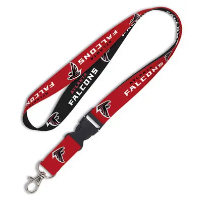 Atlanta Falcons NFLs Lanyard with Detachable Buckle 1 Inch Strap Lanyard with Buckle