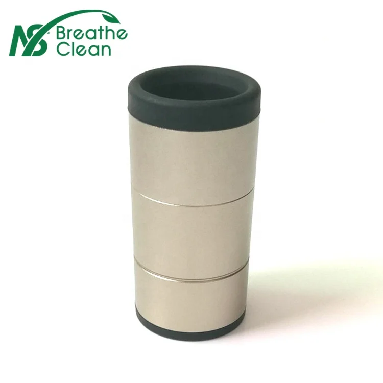 Small Personal and Portable Air Purifier Smoke Trap has replacement filter cartridge