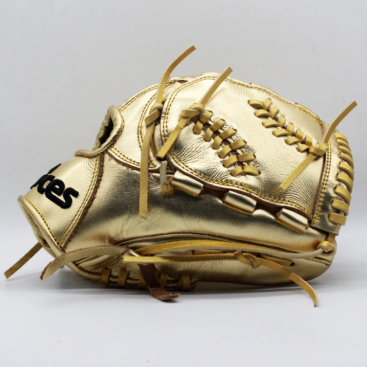 Gold baseball gloves durable baseball & softball glove custom sport mitts