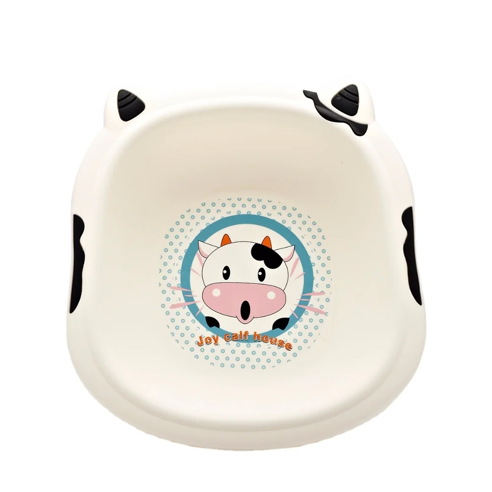 manufacturer cute cows shape plastic baby bath basins