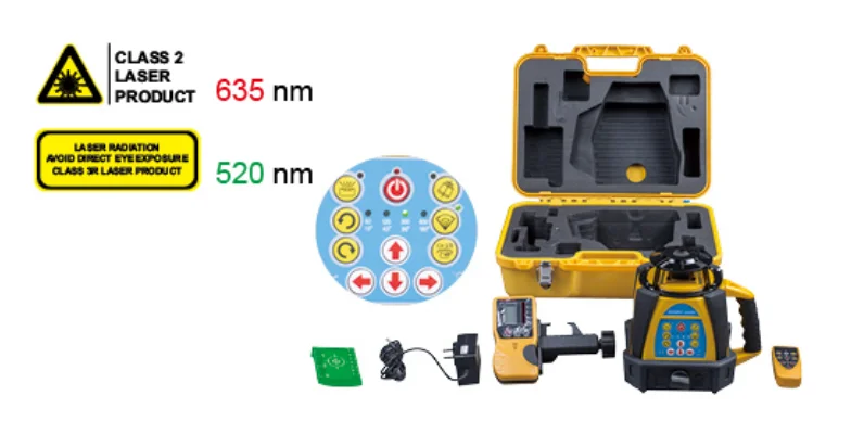 Agriculture Shock Resistance Apekstool Horizontal And Vertical Laser Levels Rotative Laser Leveling Machine  AK204 Red Beam