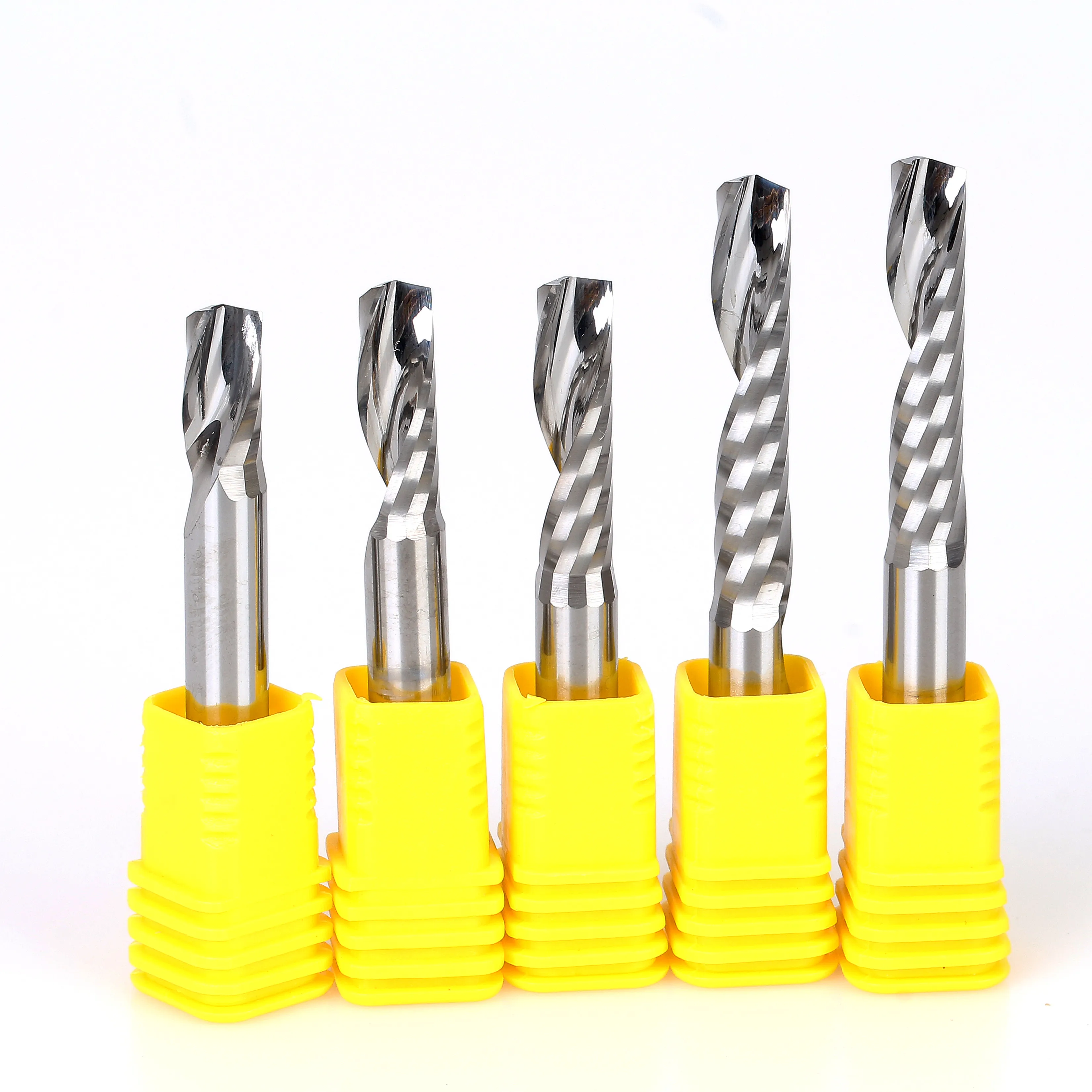 DouRuy 3A High Precision CNC Lathe Tools Single Flute End Mills for acrylic MDF PVC ACP cnc router bits