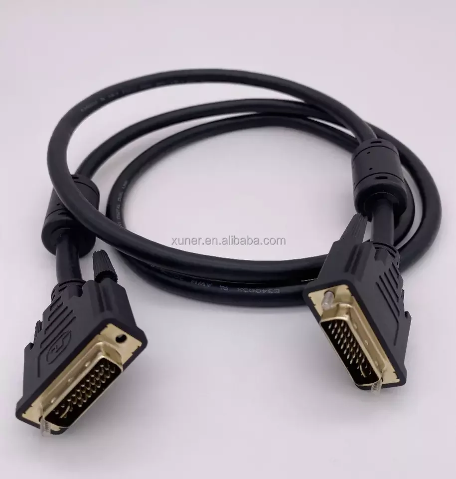 DVI 24+1 dual-channel male to male monitor connection line used for new energy charging pile display signal cable