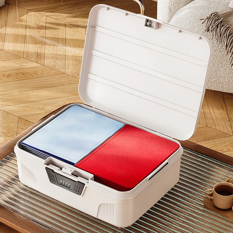 Password Storage Box Home Privacy Documents Storage Box with Lock Valuables Student Cell Phone Small Safe Deposit Container