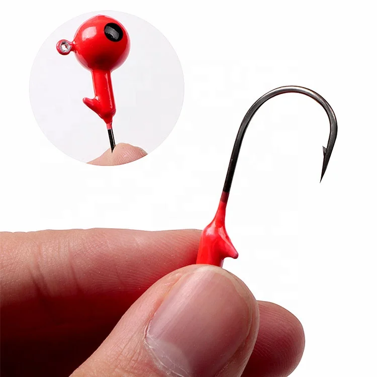 Fishing Jig Head Hook Lead Fish Head Jig Hook 3.5g 5g 7g 10g 14g 21g Iron Plate Lead Fish Hooks