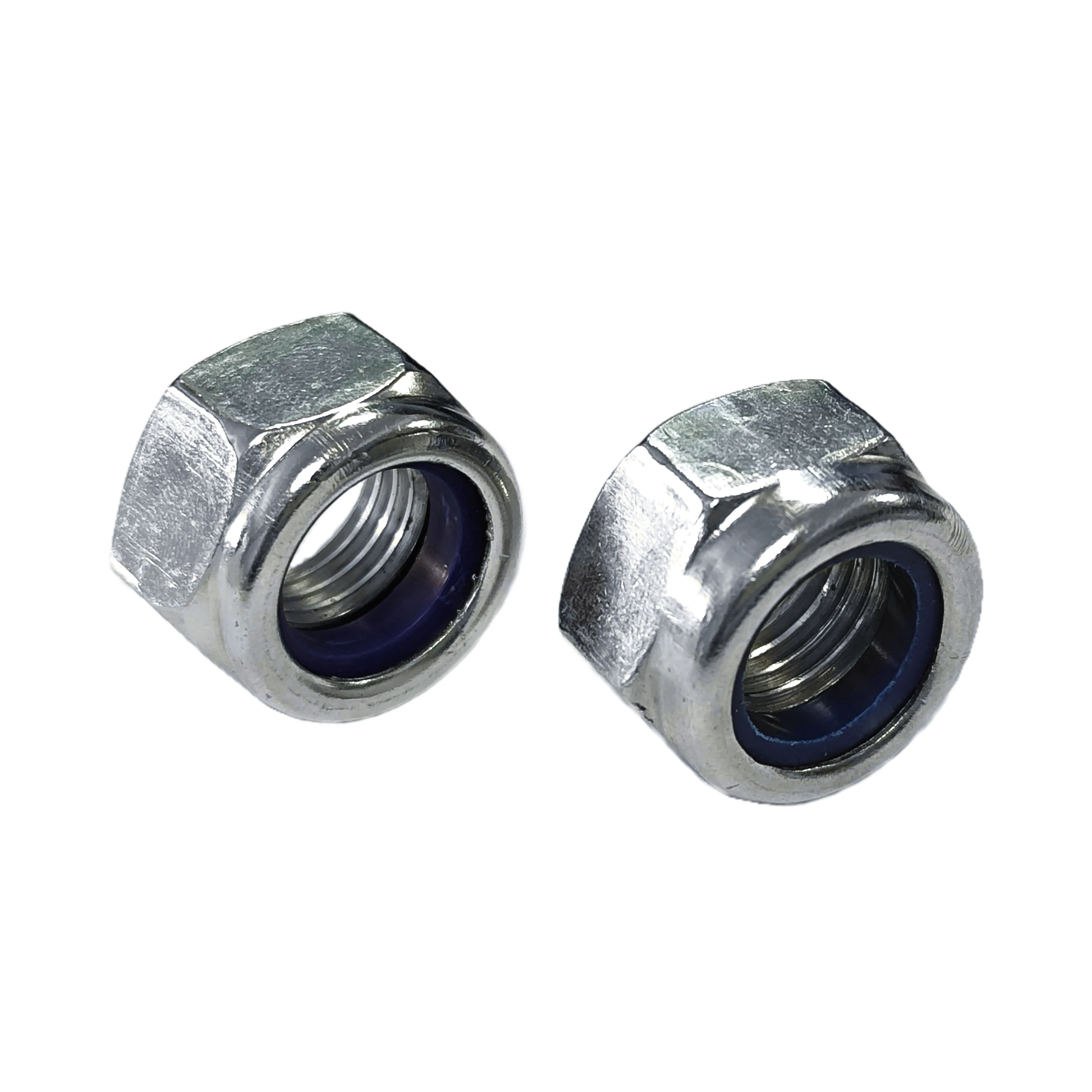 Hex Thin Nuts With Nylon Insert lock nut DIN 985 Carbon Steel Metric Thread M3-M36
