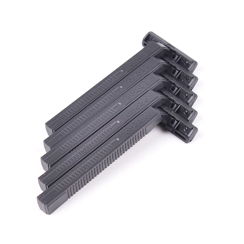 Plastic Handle Razor Men High-Quality Stainless-Steel Safety Twin Blades Male Disposable Shaving Razors with Clear Safety Hat