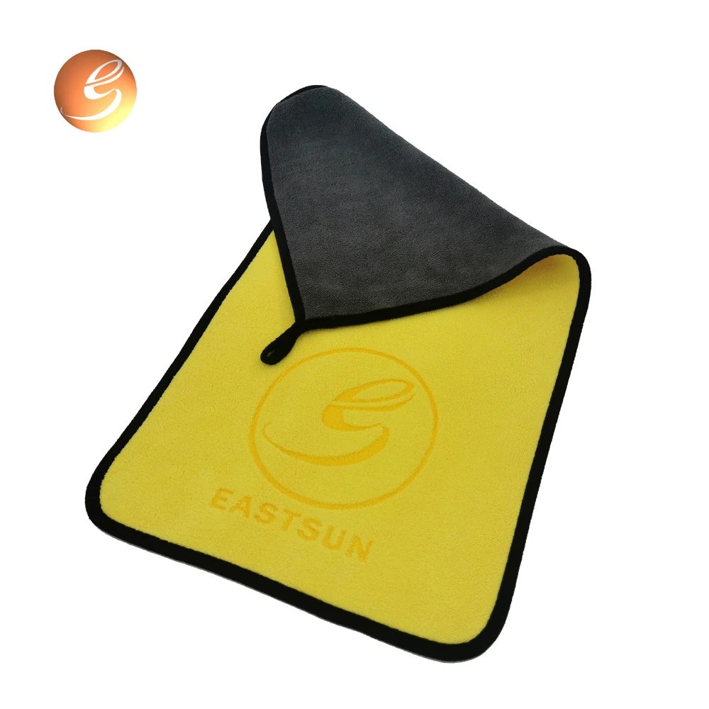 Custom China Thickened Coral Velvet Two Color Double Sided Scratch Free Microfiber Car Cleaning Towels