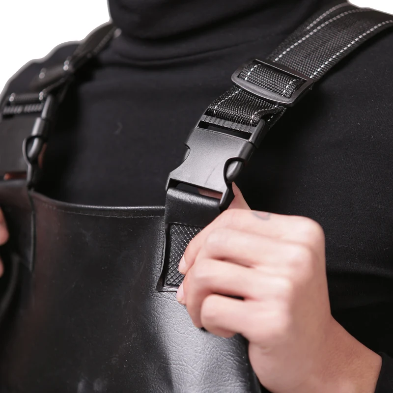 Black Cowhide lines waterproof Breathable fishing wader