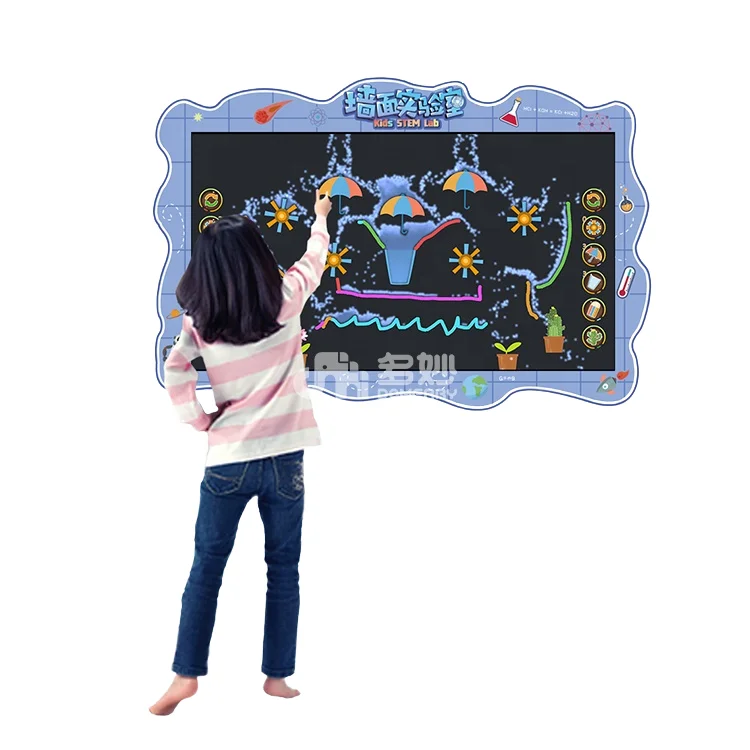 Stem Lab children playground amusement park product indoor Interactive wall game equipment for kids