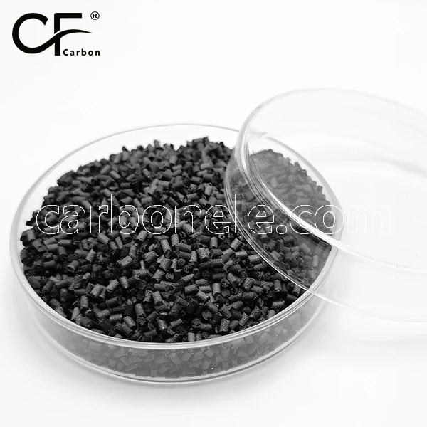 Recycled cf pe masterbatch pellet plastic materials pe granules carbon fiber polyethylene injection moulding hdpe granules