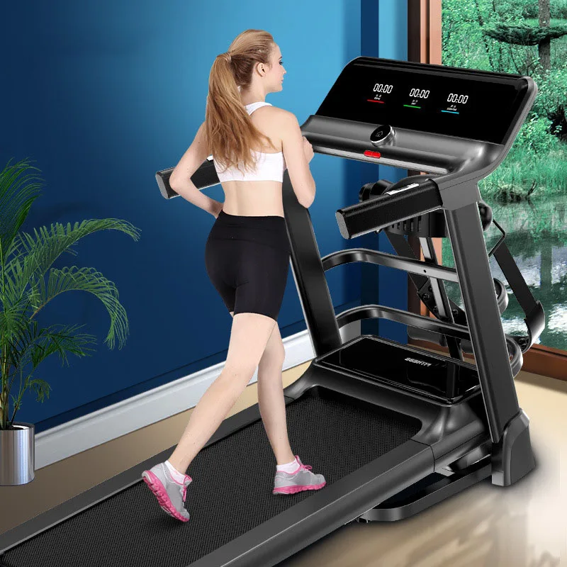 Home Treadmill With Blue- tooth Speaker Treadmill Multi-function Knob Infinitely Variable Sports Equipment