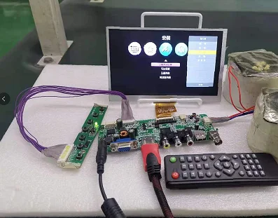 Model controller board V56-2AV-T CVBS  VGA USB HD BNC  LVDS lcd  board for small size Screen with VGL VGH VCOM Vgamar and backlight converter