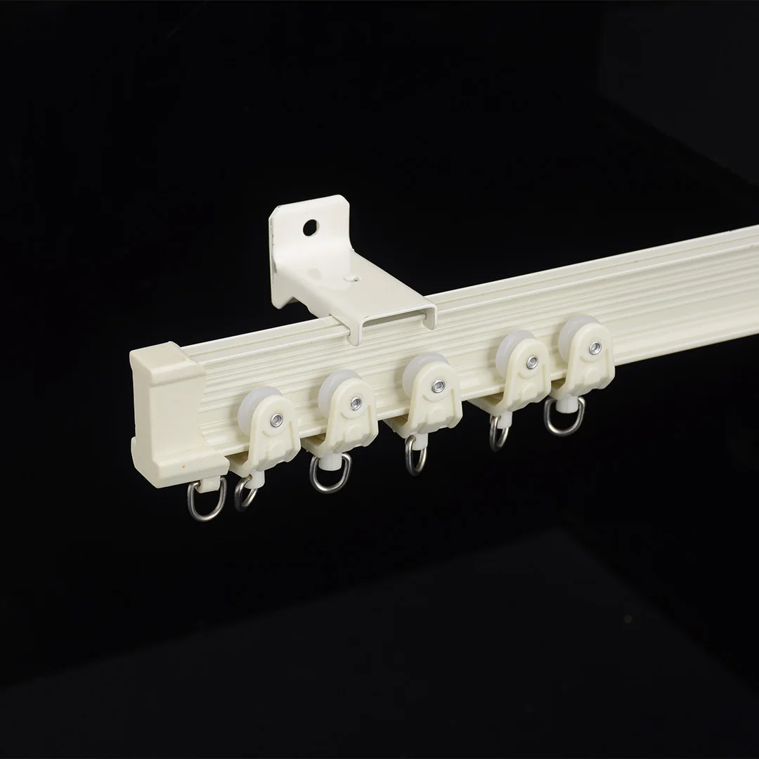 Bendable fold aluminum curtain rod rail hospital window ceiling top mount curtain track railway track hidden curtain rail