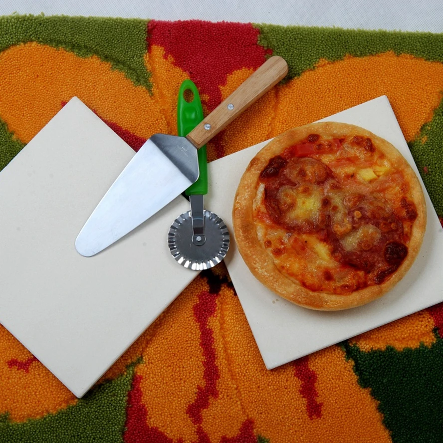 Ceramic & Cordierite Square BBQ Pizza Stone Pizza Tools 9'--16' Not Support Custom Shape Everyday 500 Pcs Accept