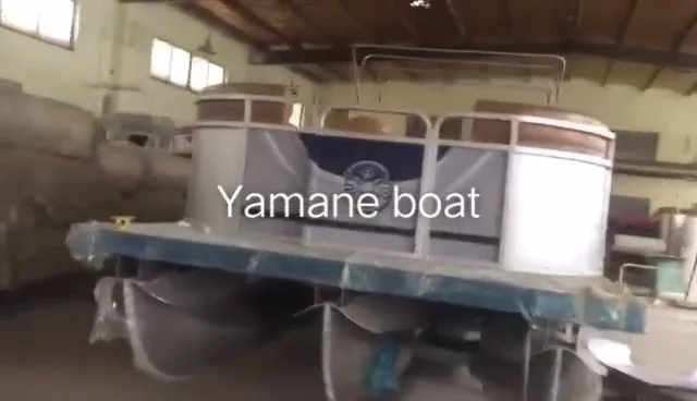 YAMANE 30 футов производитель лодок мебель для отдыха развлечения понтонная лодка алюминиевая плавающая вечеринки