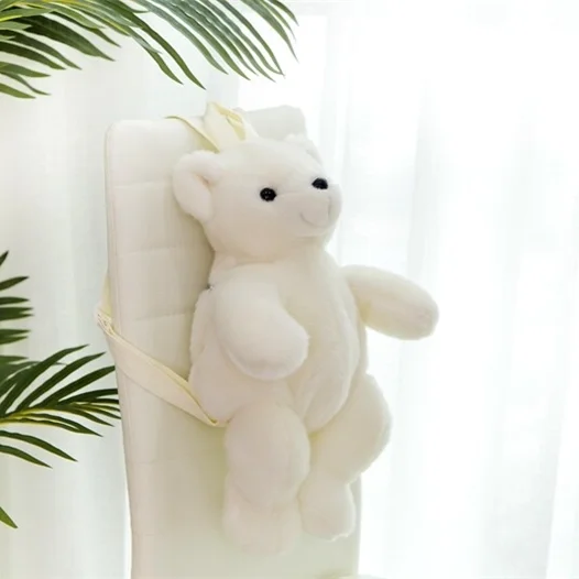 Wholesale Soft Tiger Bear Leopard Panda Custom Animal Plush Plushie Backpack Gifts for Kid