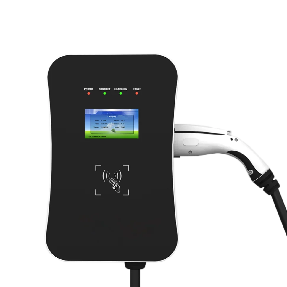 EVSE type2 EV зарядная станция 7 кВт 22kW wallbox AC зарядное устройство