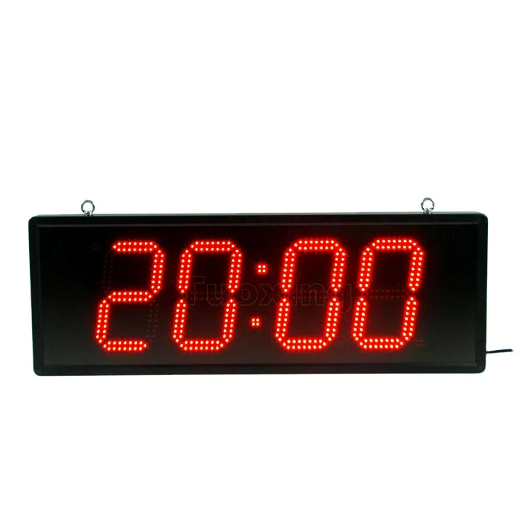 8 inch 4 digit led wall giant clock with rings