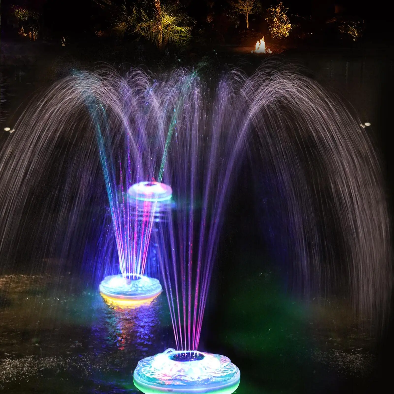 IP68 Waterproof Colorful Swimming Pool LED Lights Pet Fountain Water Dispenser for Cats and Dogs