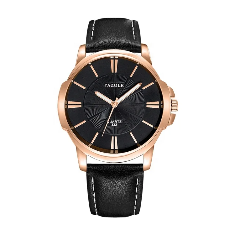 Yazole 332 Модные кварцевые деловые мужские наручные часы Relogio Masculino