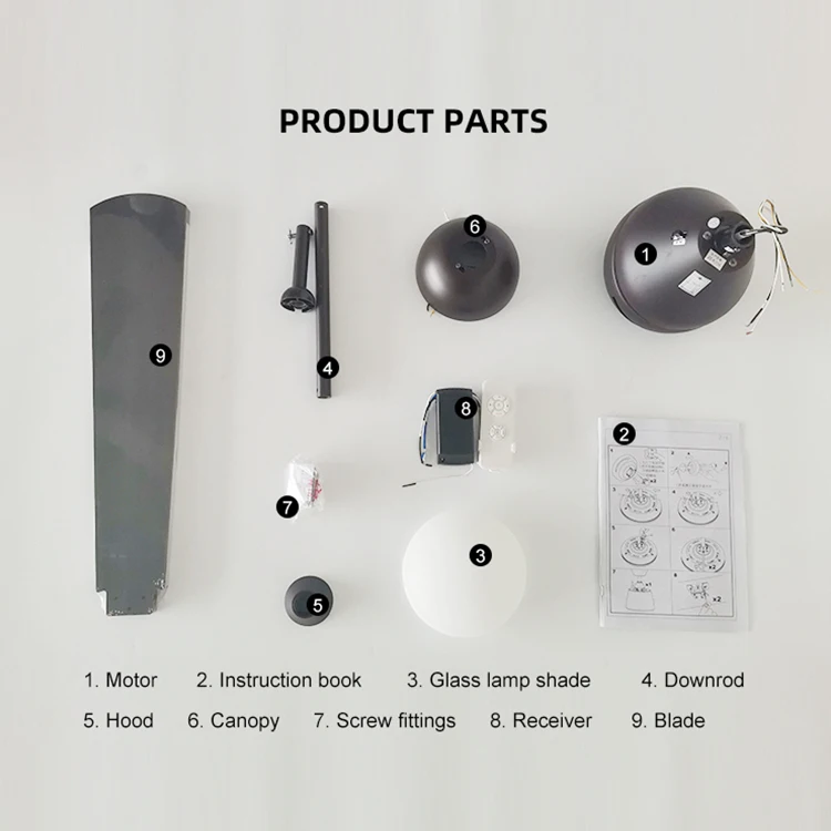 Factory Hot Sale Nordic Style Minimalist Restaurant 3 Plywood Blades Ceiling Fan Lights