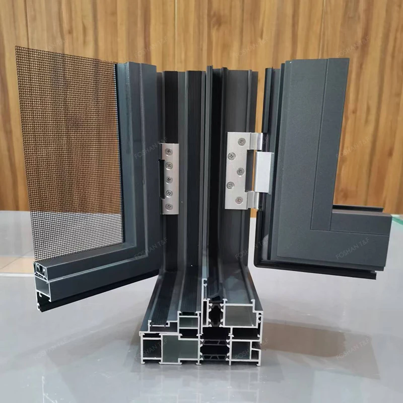 Custom Casement Window Thermal Break Aluminum Insulated Double Glazed Windows For Home