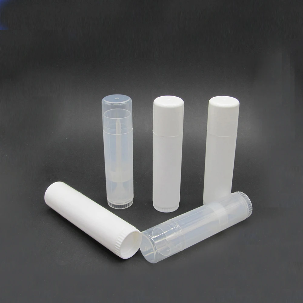 BIG CAPACITY EMPTY 15G CLEAR ROUND LIP BALM TUBE WHOLESALE