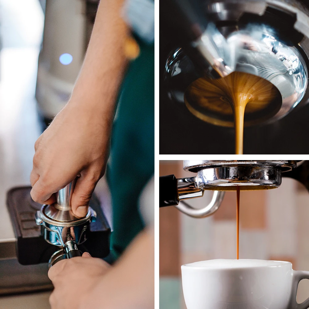 Black Espresso Machine Portafilter Barista Tools 51mm Coffee Bottomless Portafitler for EC 9335