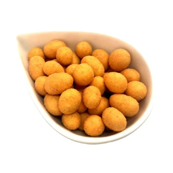 Hot Sale Roasted Coated Crispy Fry Peanuts Snack Sweet Corn Peanut Cracker Flat